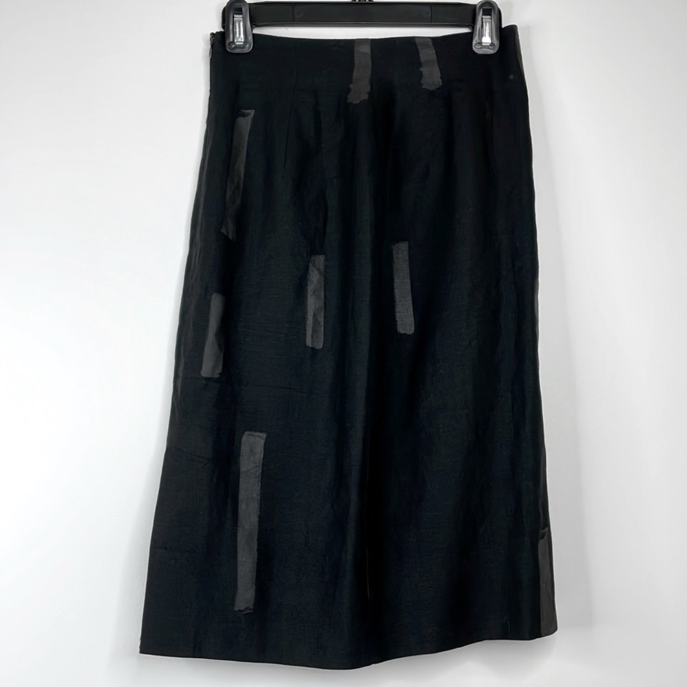 Sonia speciale linen black pencil skirt size 42/ 6-8.